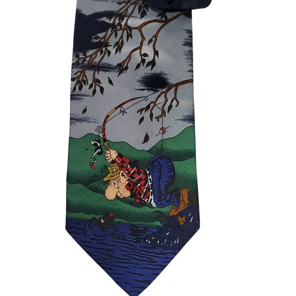 Gary Patterson The Art of Casting Fishing Tie Balancine Hot Cakes Blue 4x56
